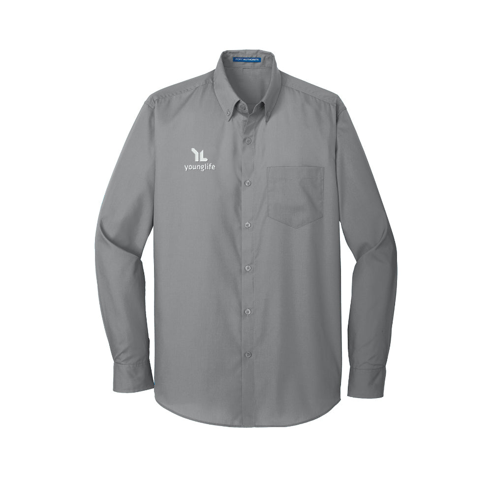 Port Authority Long Sleeve Carefree Poplin Shirt