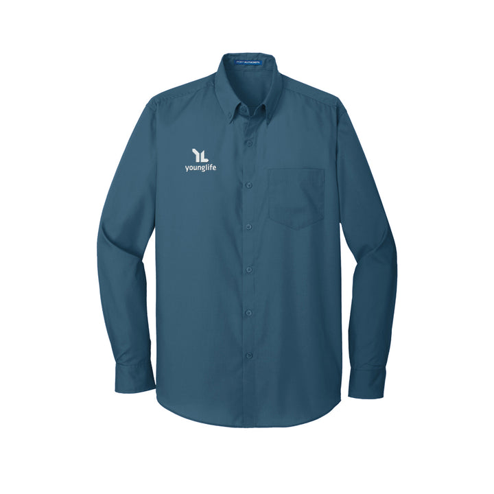 Port Authority Long Sleeve Carefree Poplin Shirt