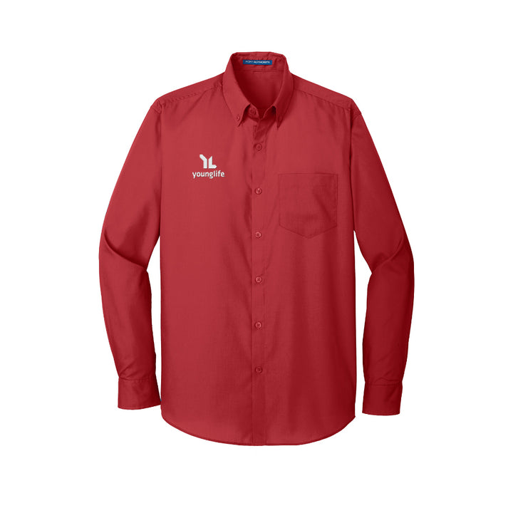 Port Authority Long Sleeve Carefree Poplin Shirt