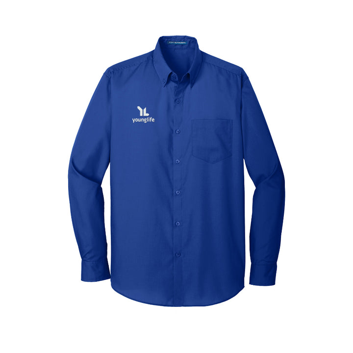 Port Authority Long Sleeve Carefree Poplin Shirt
