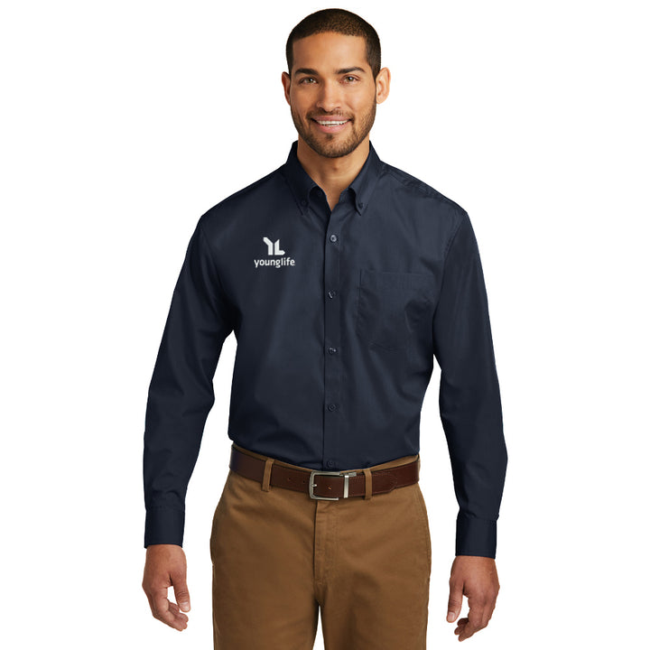 Port Authority Long Sleeve Carefree Poplin Shirt