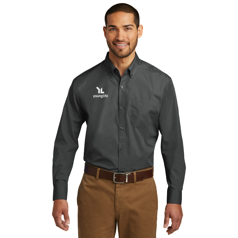 Port Authority Long Sleeve Carefree Poplin Shirt
