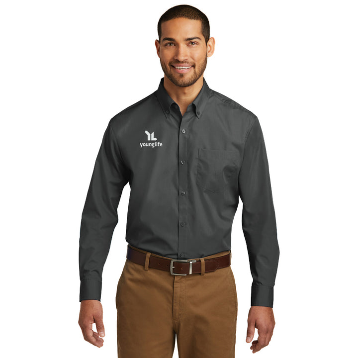 Port Authority Long Sleeve Carefree Poplin Shirt