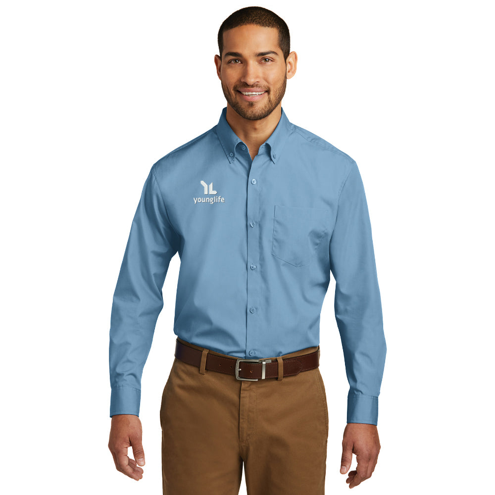 Port Authority Long Sleeve Carefree Poplin Shirt