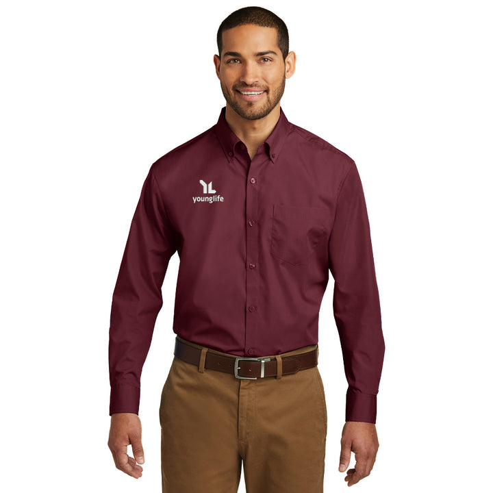 Port Authority Long Sleeve Carefree Poplin Shirt