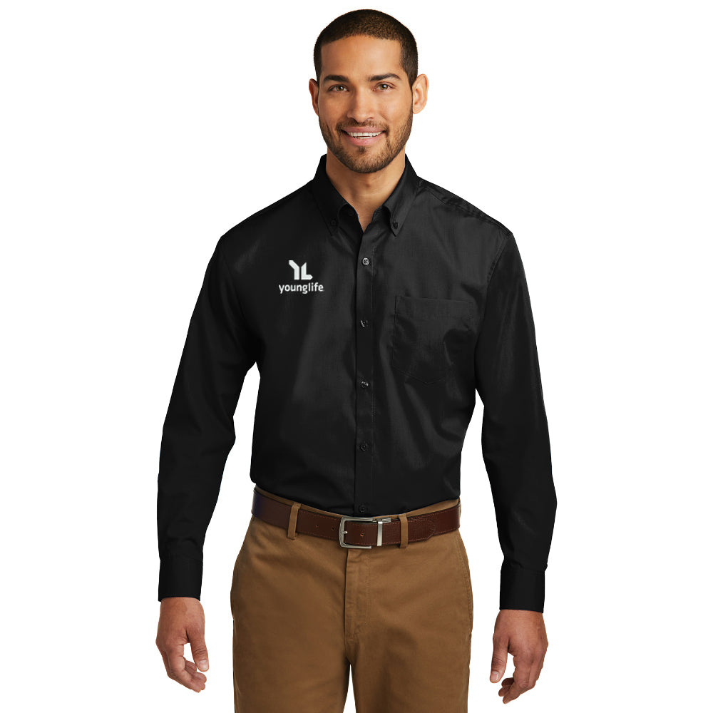 Port Authority Long Sleeve Carefree Poplin Shirt