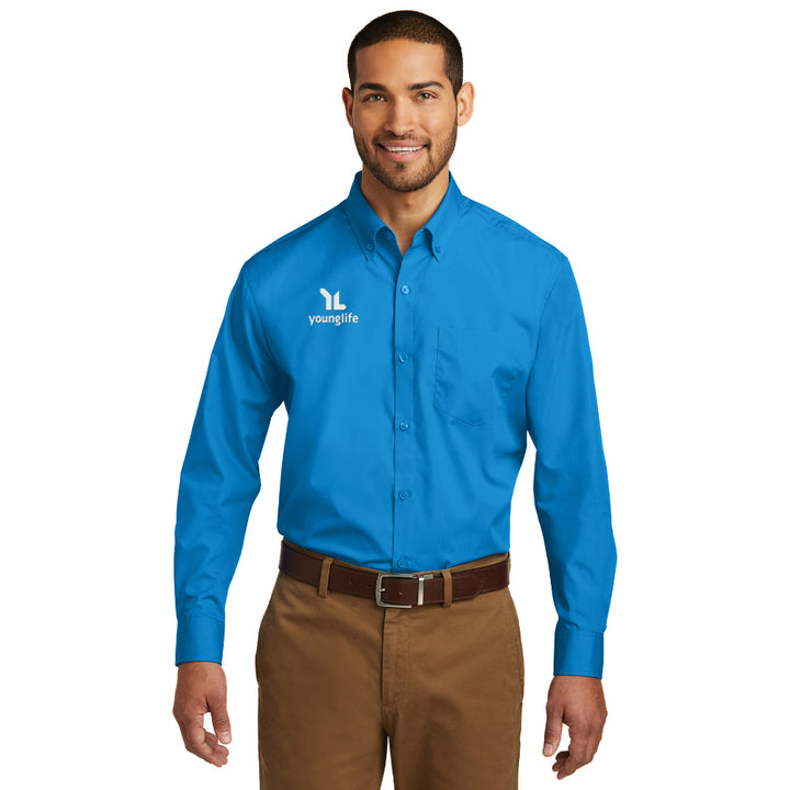 Port Authority Long Sleeve Carefree Poplin Shirt