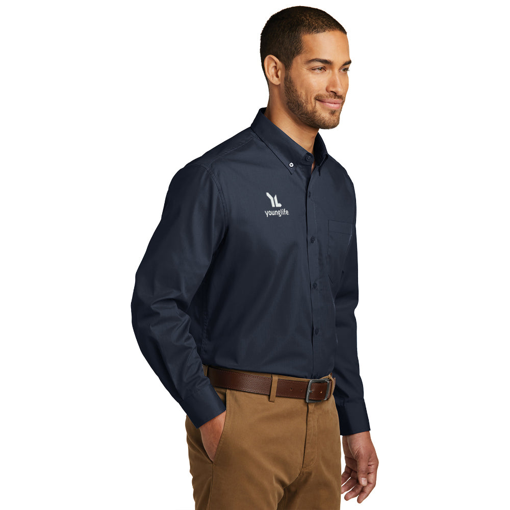 Port Authority Long Sleeve Carefree Poplin Shirt