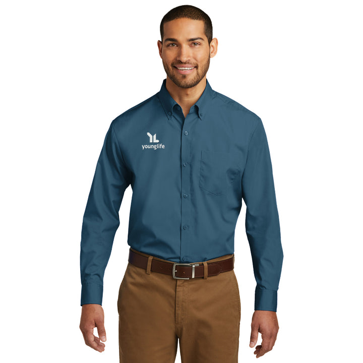 Port Authority Long Sleeve Carefree Poplin Shirt