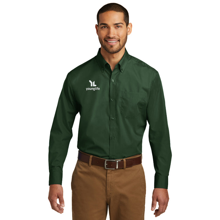 Port Authority Long Sleeve Carefree Poplin Shirt