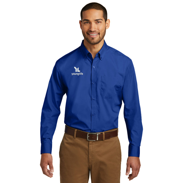 Port Authority Long Sleeve Carefree Poplin Shirt