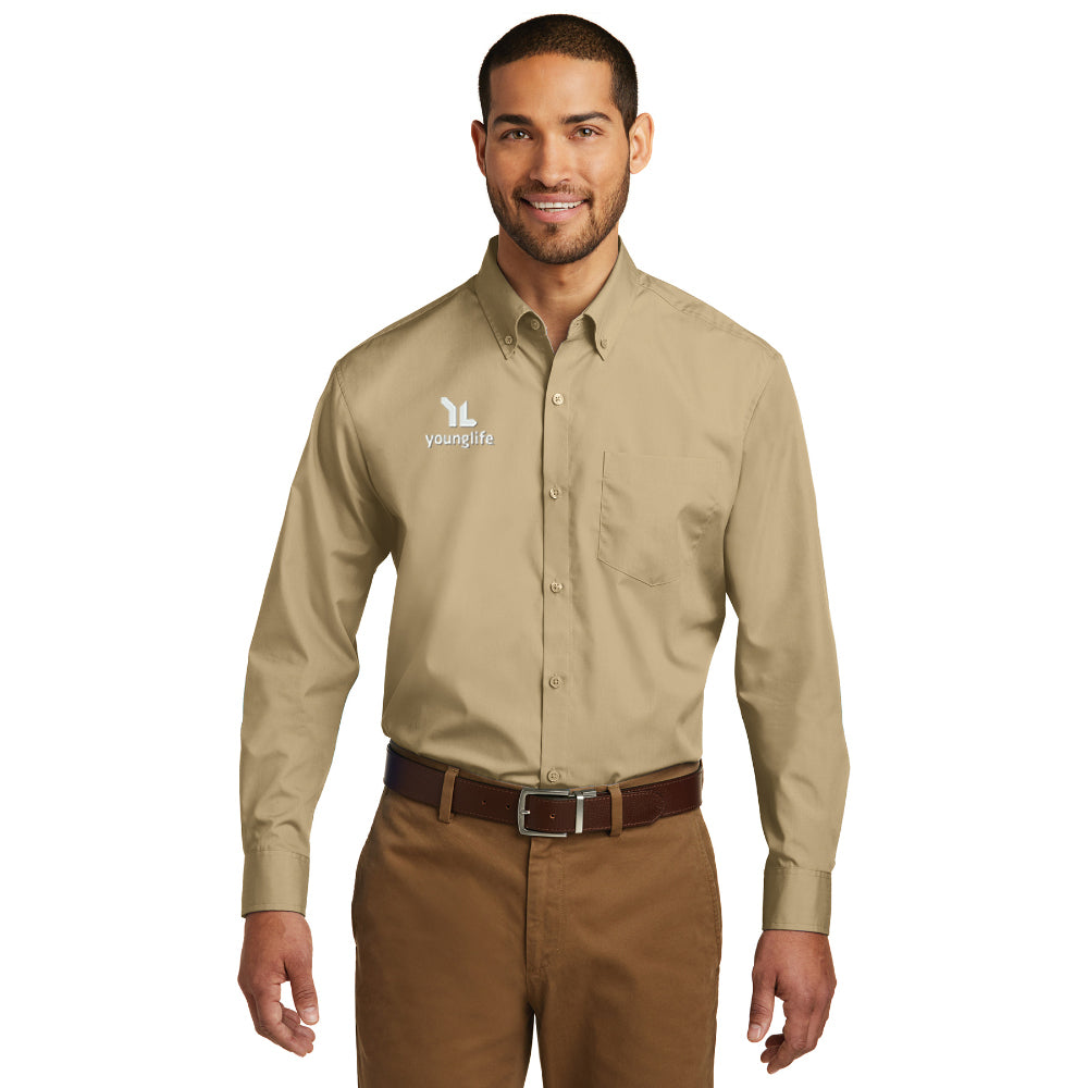 Port Authority Long Sleeve Carefree Poplin Shirt