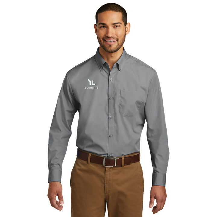 Port Authority Long Sleeve Carefree Poplin Shirt