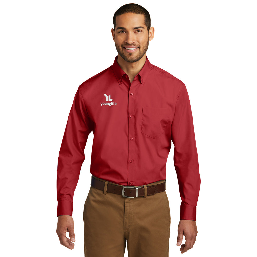 Port Authority Long Sleeve Carefree Poplin Shirt