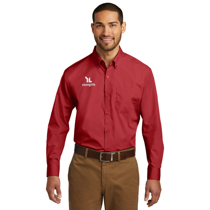 Port Authority Long Sleeve Carefree Poplin Shirt