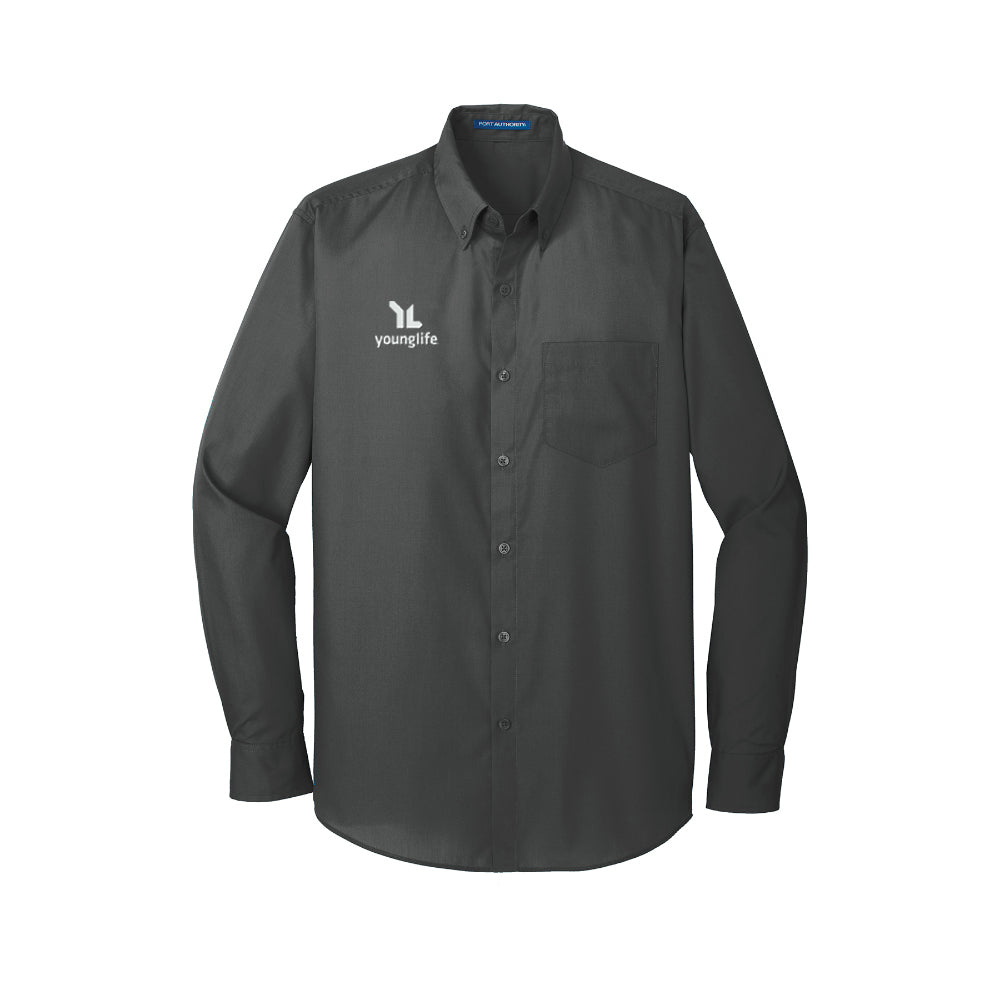 Port Authority Long Sleeve Carefree Poplin Shirt