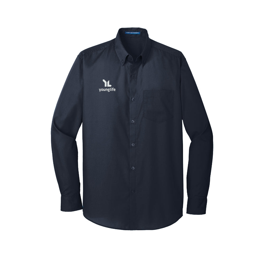 Port Authority Long Sleeve Carefree Poplin Shirt