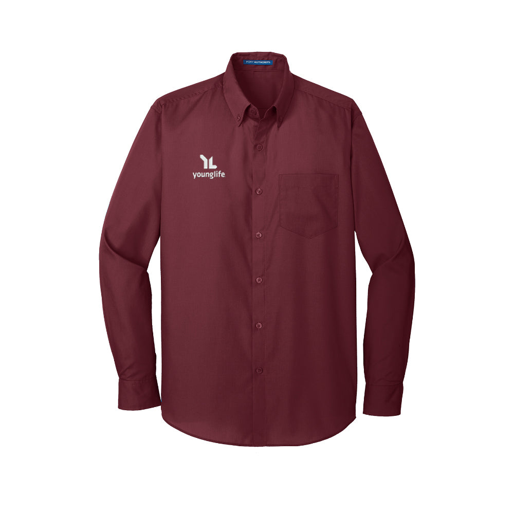 Port Authority Long Sleeve Carefree Poplin Shirt