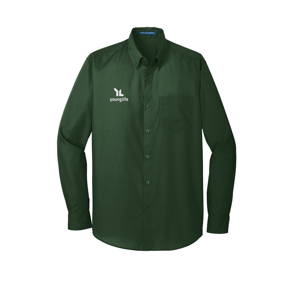 Port Authority Long Sleeve Carefree Poplin Shirt