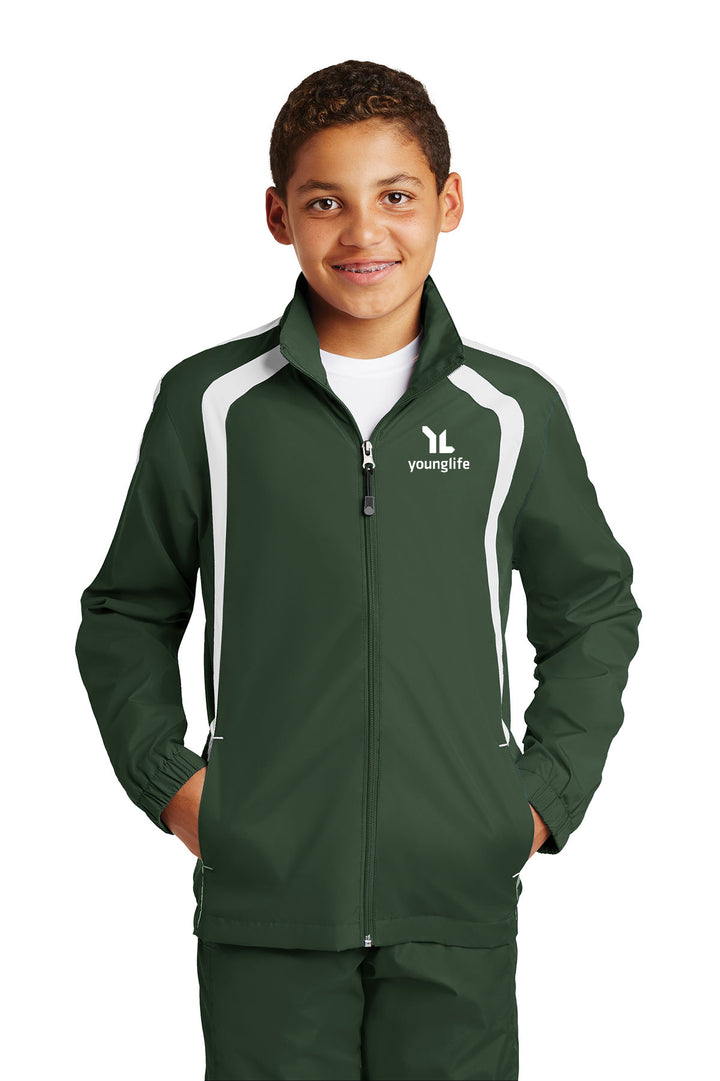 Sport-Tek Youth Colorblock Raglan Jacket