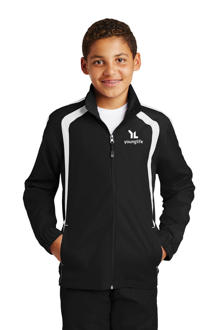Sport-Tek Youth Colorblock Raglan Jacket