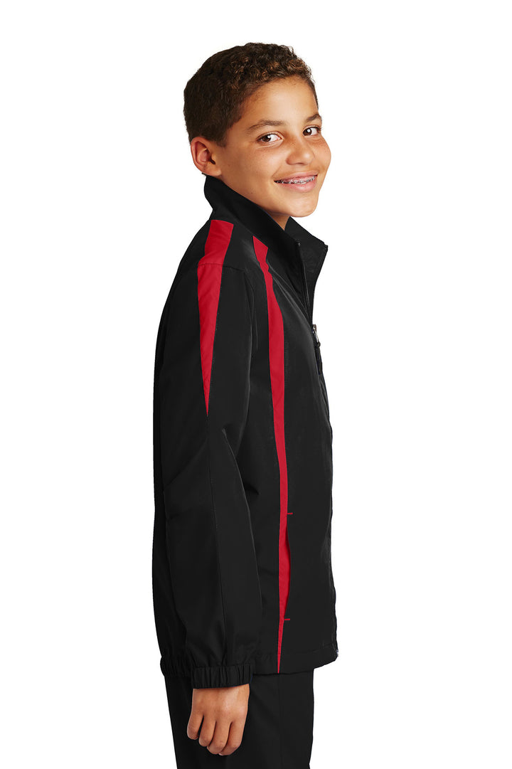 Sport-Tek Youth Colorblock Raglan Jacket