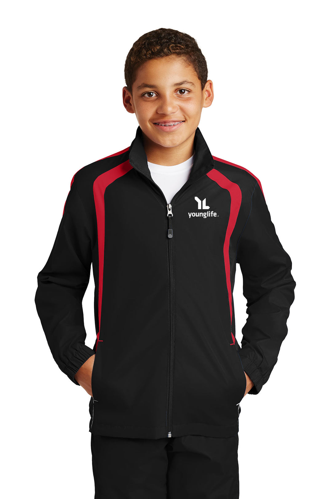 Sport-Tek Youth Colorblock Raglan Jacket