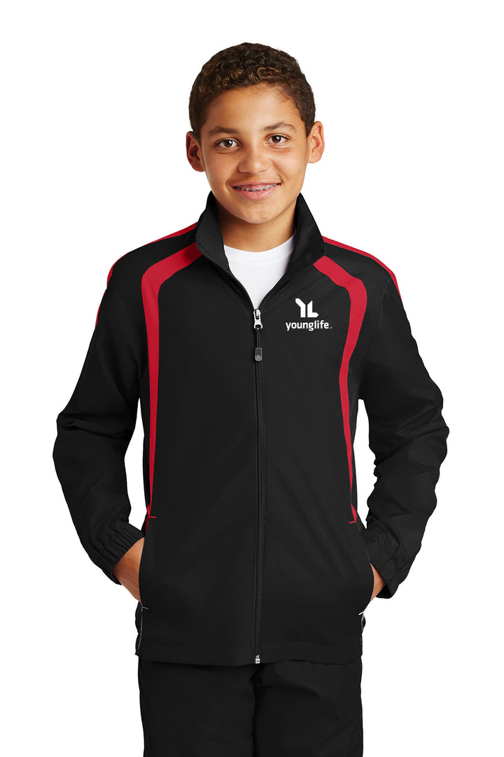 Sport-Tek Youth Colorblock Raglan Jacket