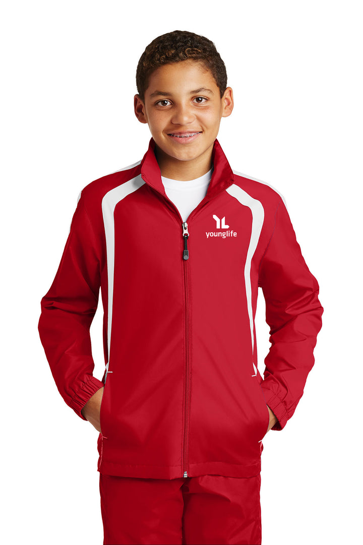 Sport-Tek Youth Colorblock Raglan Jacket