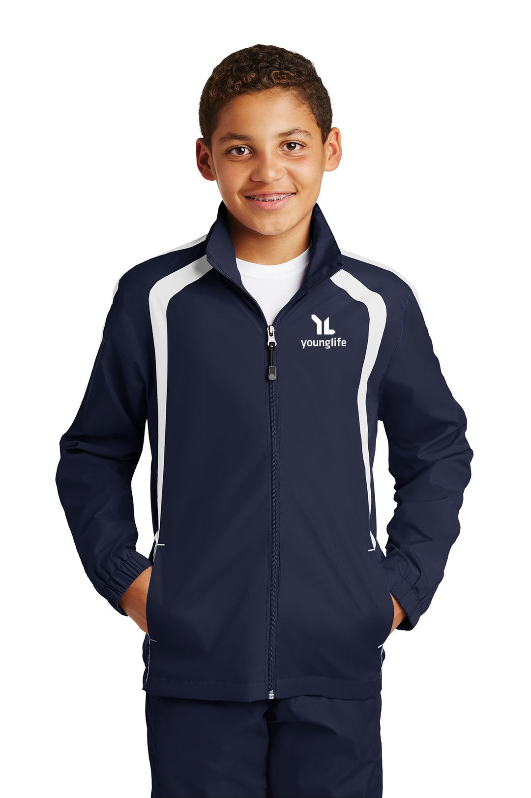 Sport-Tek Youth Colorblock Raglan Jacket