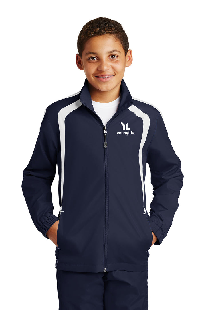Sport-Tek Youth Colorblock Raglan Jacket