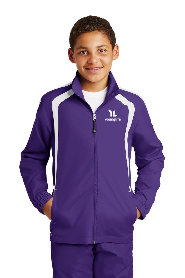 Sport-Tek Youth Colorblock Raglan Jacket