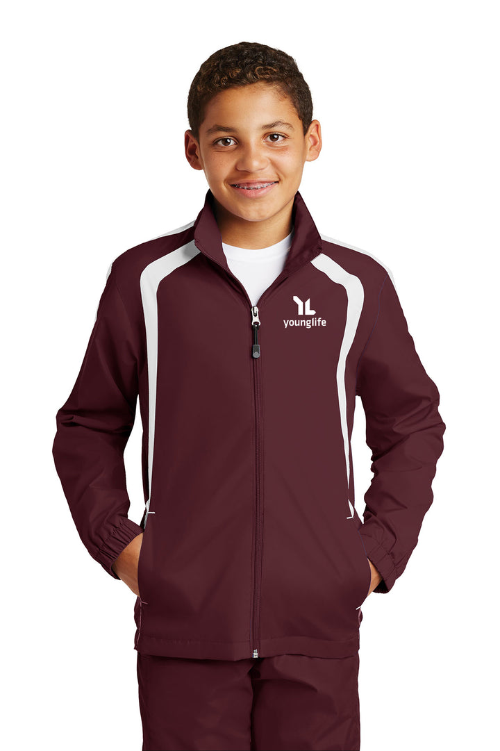 Sport-Tek Youth Colorblock Raglan Jacket