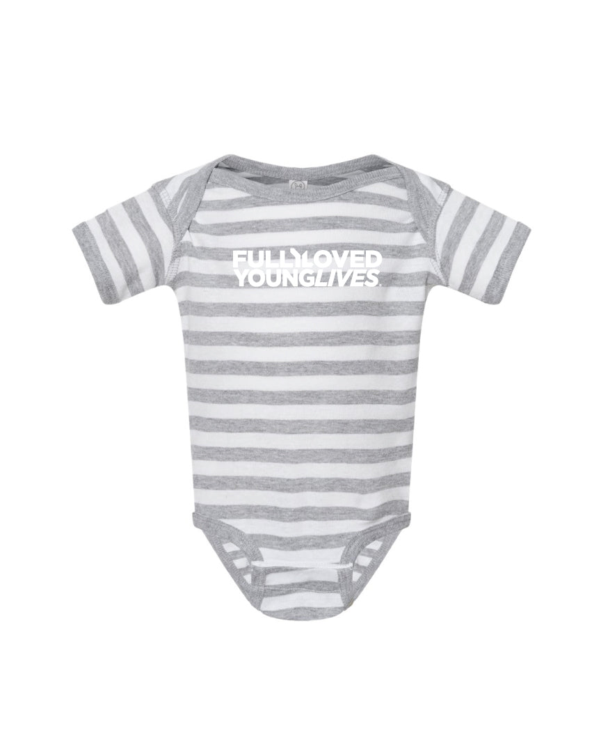 Grenouillère à manches courtes pour bébé avec logo principal