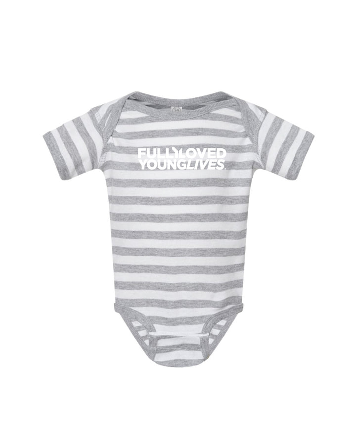 Grenouillère à manches courtes pour bébé avec logo principal